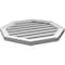 Ekena Millwork Octagonal Surface Mount PVC Gable Vent: Functional, w/ 2"W x 1-1/2"P Brickmould Frame, 24"W x 24"H GVPOC24X2402SF - alternate 4